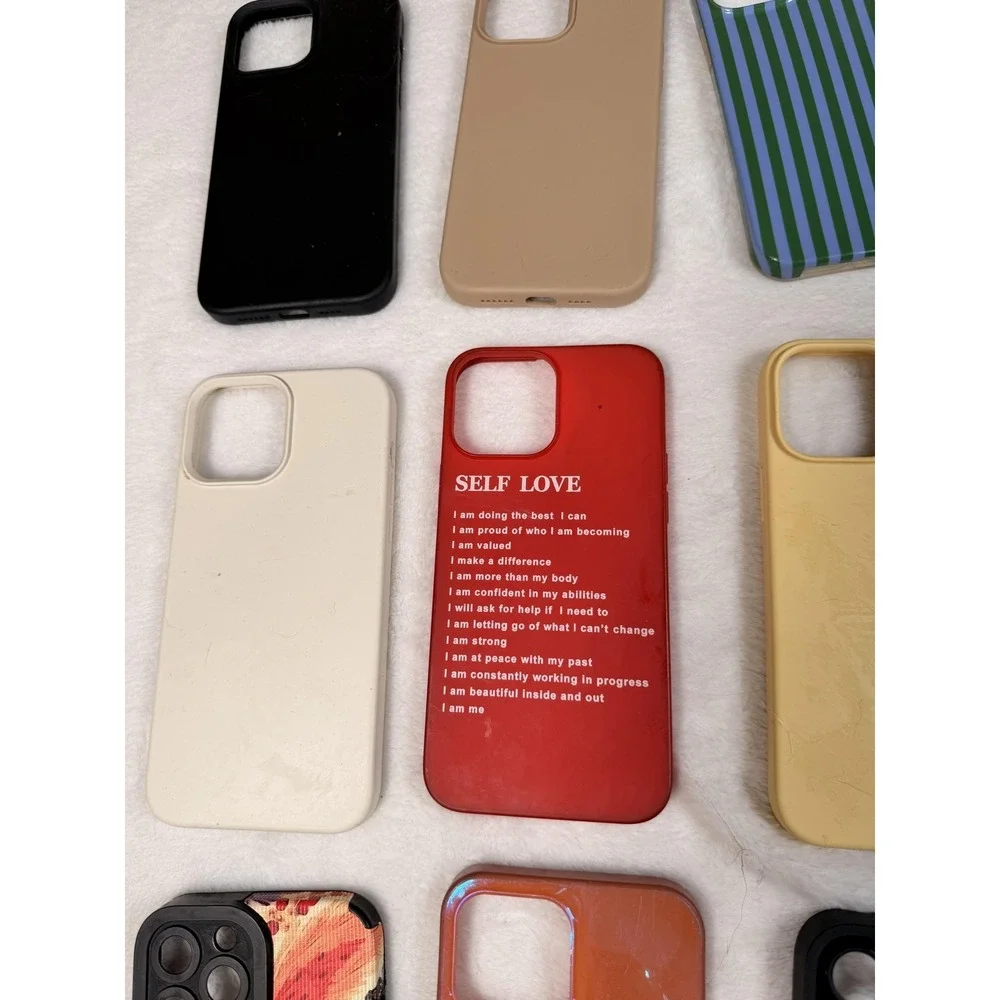 13ProMax IPhone Case Lot 32x For Apple Plastic Multicolor Fitted Covers
